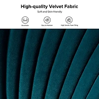 Teal Velvet Monica Loveseat