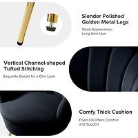 Black Velvet Donata Loveseat