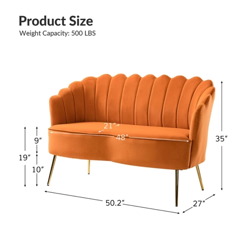 Velvet Donata Loveseat