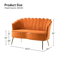 Velvet Donata Loveseat