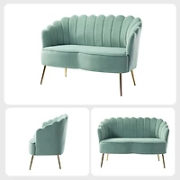 Sage Velvet Donata Loveseat