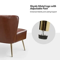 Faux Leather Monica Loveseat