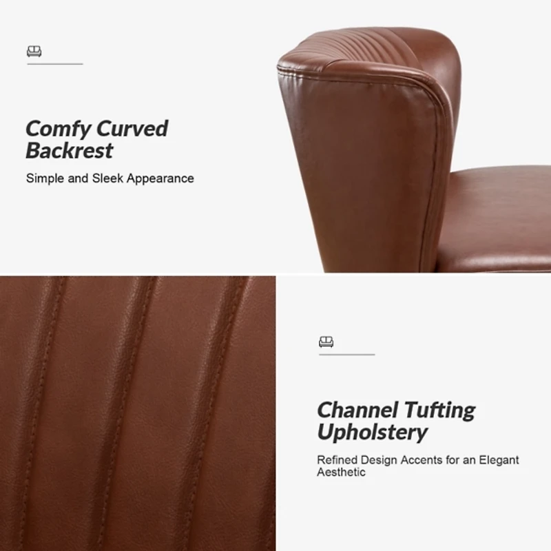 Faux Leather Monica Loveseat