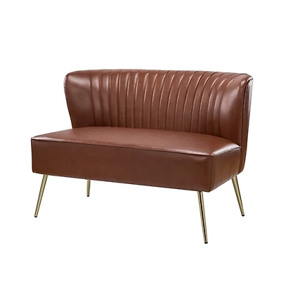 Faux Leather Monica Loveseat