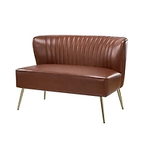 Faux Leather Monica Loveseat