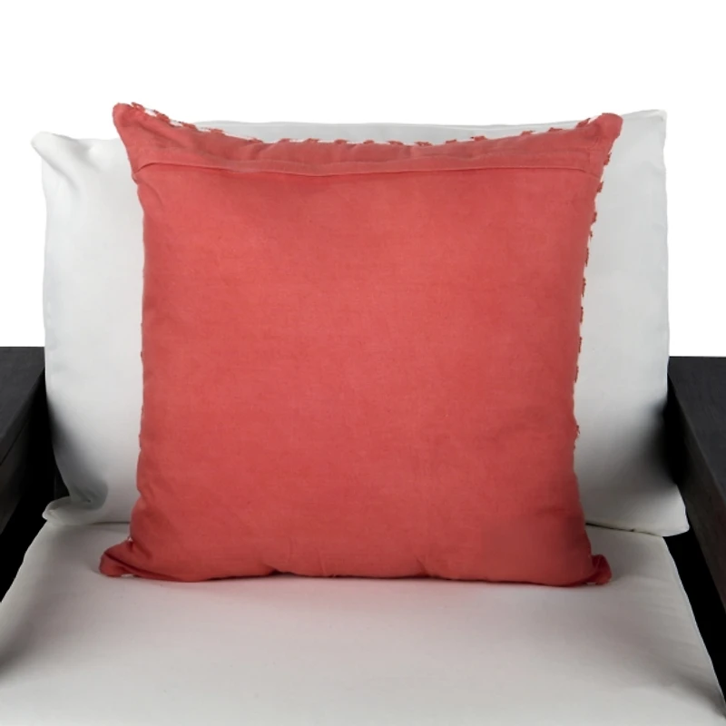 Embroidered Diamond Outdoor Pillow
