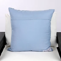 Blue Wide Stripe Outdoor Pillow