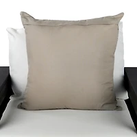 Gray Wide Stripe Outdoor Pillow