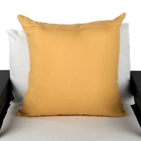 Yellow Wide Stripe Outdoor Pillow