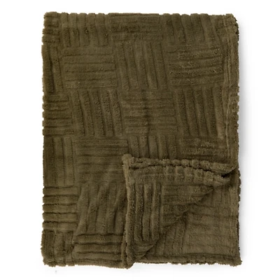 Green Soren Plush Throw