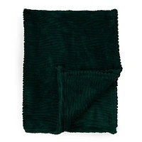 Green Storm Faux Fur Throw