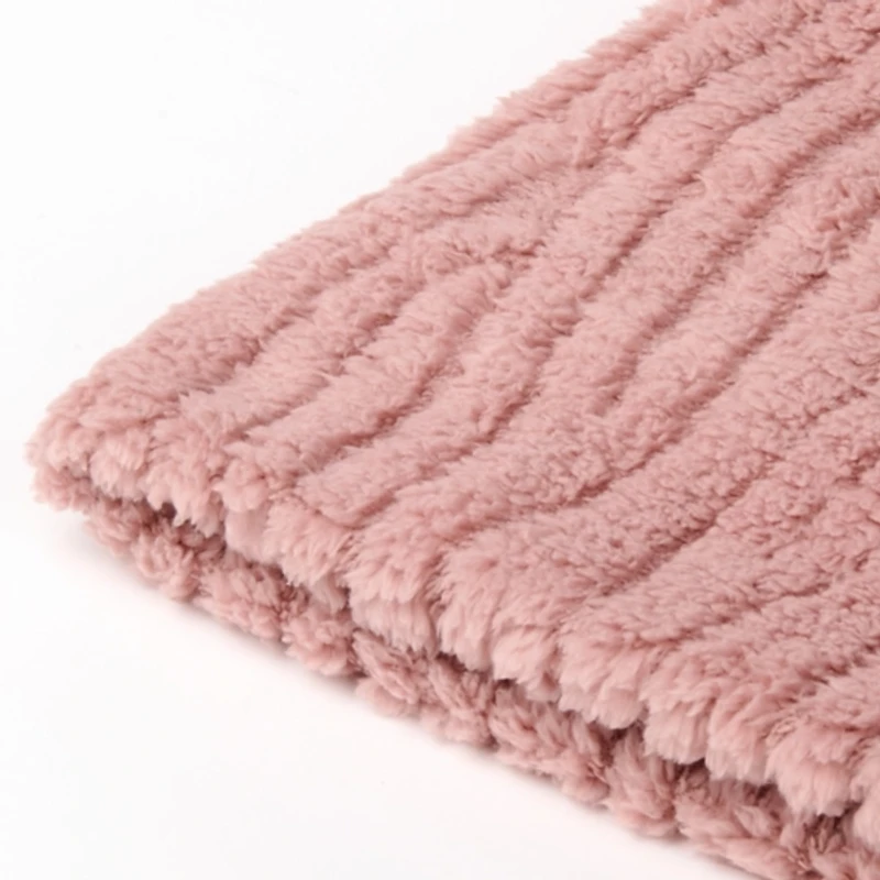 Rose Storm Faux Fur Throw