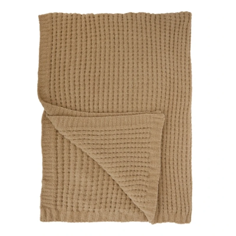 Beige Waffle Cloud Throw