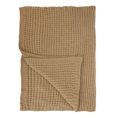 Beige Waffle Cloud Throw