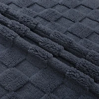 Zane Faux Fur Checkered Throw