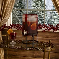 Christmas Red Bow 1.5 Gal Drink Dispenser