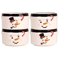 Christmas Snowman Ramekins, Set of 4