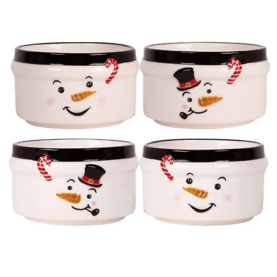Christmas Snowman Ramekins, Set of 4