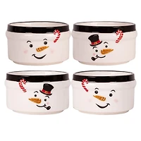 Christmas Snowman Ramekins, Set of 4