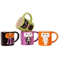 Halloween Character Espresso Mugs, Set of 4