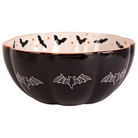 Stay for a Bite Black Ceramic Candy Bowl