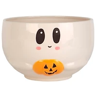 Ghost with Jack o Lantern Candy Bowl