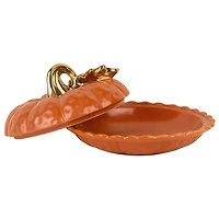 Pumpkin Pie Plate with Lid