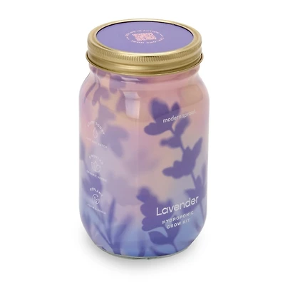 Lavender Garden Jar Hydroponic Grow Kit