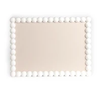 White Beaded Frame Pinboard
