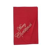 Red and Gold Merry Christmas Napkins, Set of 4