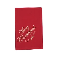 Red and Gold Merry Christmas Napkins, Set of 4