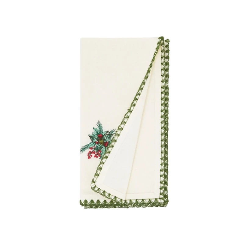 Holly Berry Napkins, Set of 4