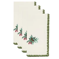 Holly Berry Napkins, Set of 4