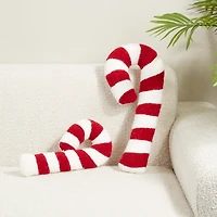 Candy Cane Twist Shaped Pillow, 16 in.