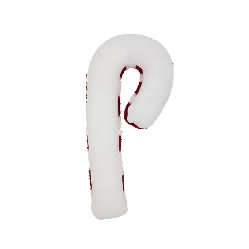 Candy Cane Twist Shaped Pillow, 22 in.
