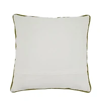 Red Berry Embroidered Christmas Pillow