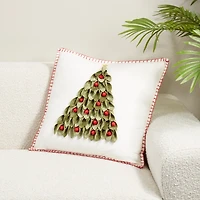 Berry Christmas Tree Pillow