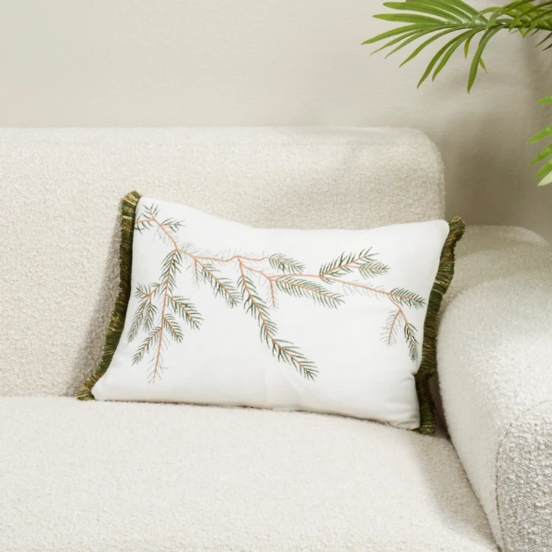 Pine Branch Lumbar Pillow