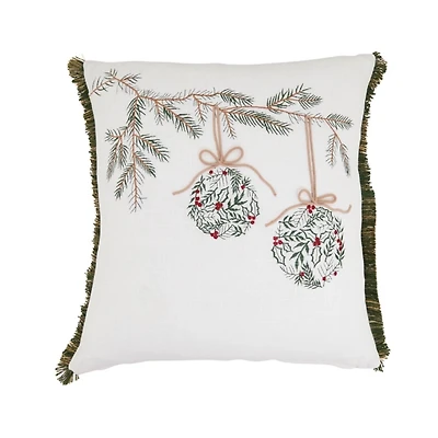 Hanging Holly Ornament Pillow