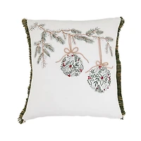 Hanging Holly Ornament Pillow