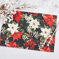 Winter Bloom Christmas Placemats, Set of 4