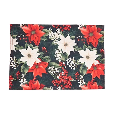 Winter Bloom Christmas Placemats, Set of 4
