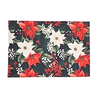 Winter Bloom Christmas Placemats, Set of 4