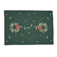 Embroidered Wreath Placemats