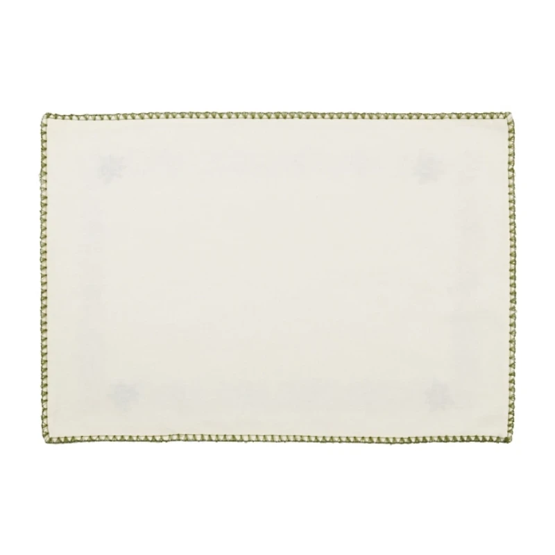 Holly Border Christmas Placemats, Set of 4