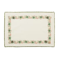 Holly Border Christmas Placemats, Set of 4