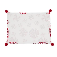 Peppermint Christmas Placemats, Set of 4