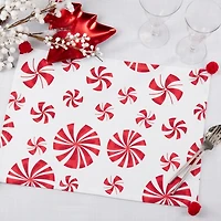 Peppermint Christmas Placemats, Set of 4