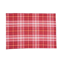 Red Rustic Plaid 8-pc. Napkin and Placemat Set