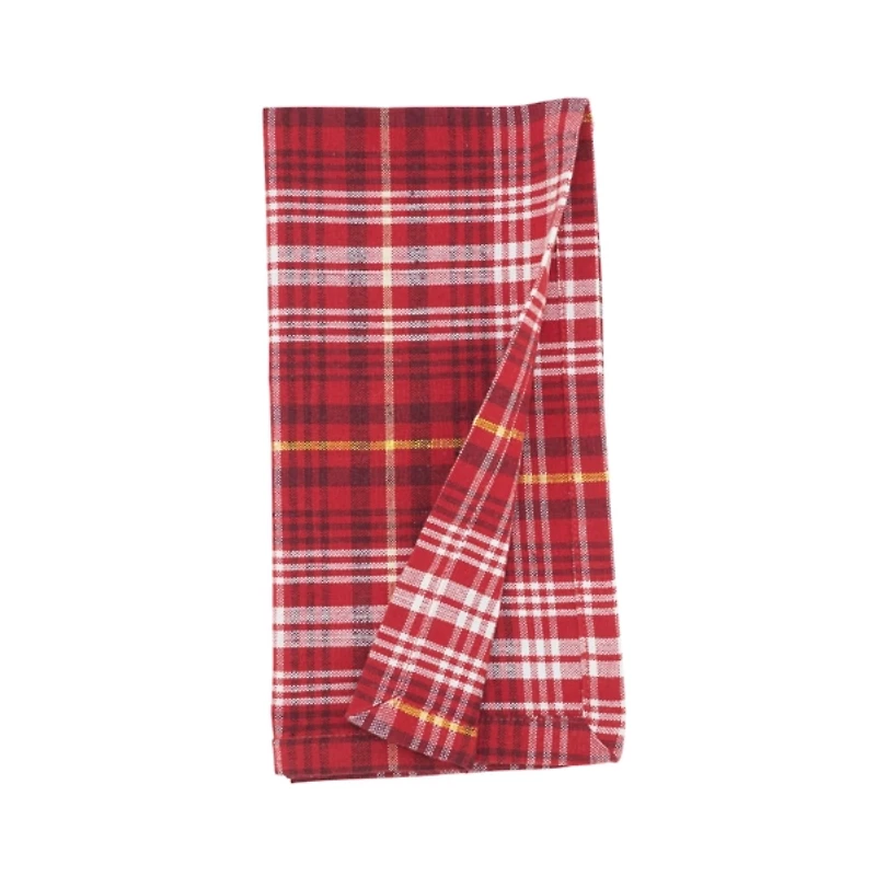 Red Rustic Plaid 8-pc. Napkin and Placemat Set